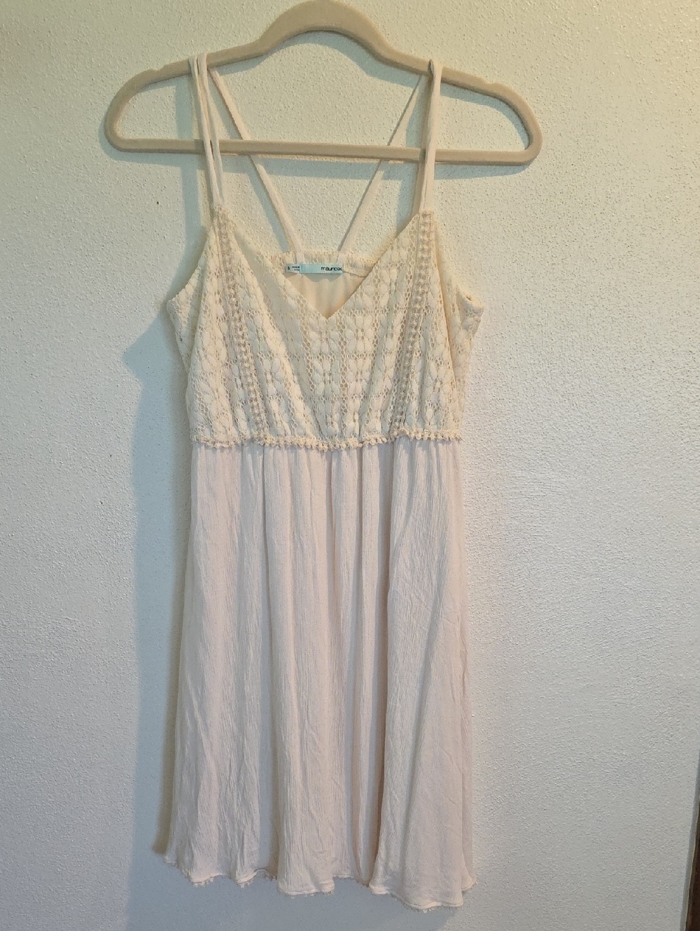 Maurices Fully Lined Lace And Gauzy Summer Dress